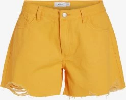 Vila Denim Shorts Regular Jeans Maura Dames Oranje