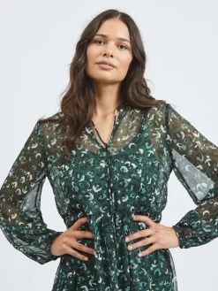 Vila Blousejurken Blousejurk Falia Dames Donkergroen 11 Vila Blousejurken Blousejurk Falia Dames Donkergroen -Vila e212c0c1e6c501defda120b5a449555e scaled