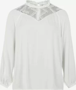 Kanten Blouses Blouse Dames Wit