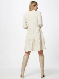 Vila Mini Jurken Jurk Saniana Dames Crème -Vila e2a856100be81ca98e440b2c6c9915cc