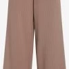 Vila Bandplooibroeken Wide Leg Bandplooibroek Dames Bruin / Pueblo