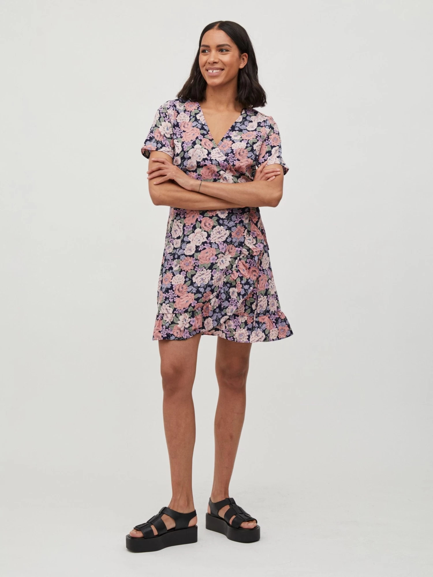 Vila Mini Jurken Jurk KAVA Dames Navy 4 Vila Mini Jurken Jurk KAVA Dames Navy - Afbeelding 4