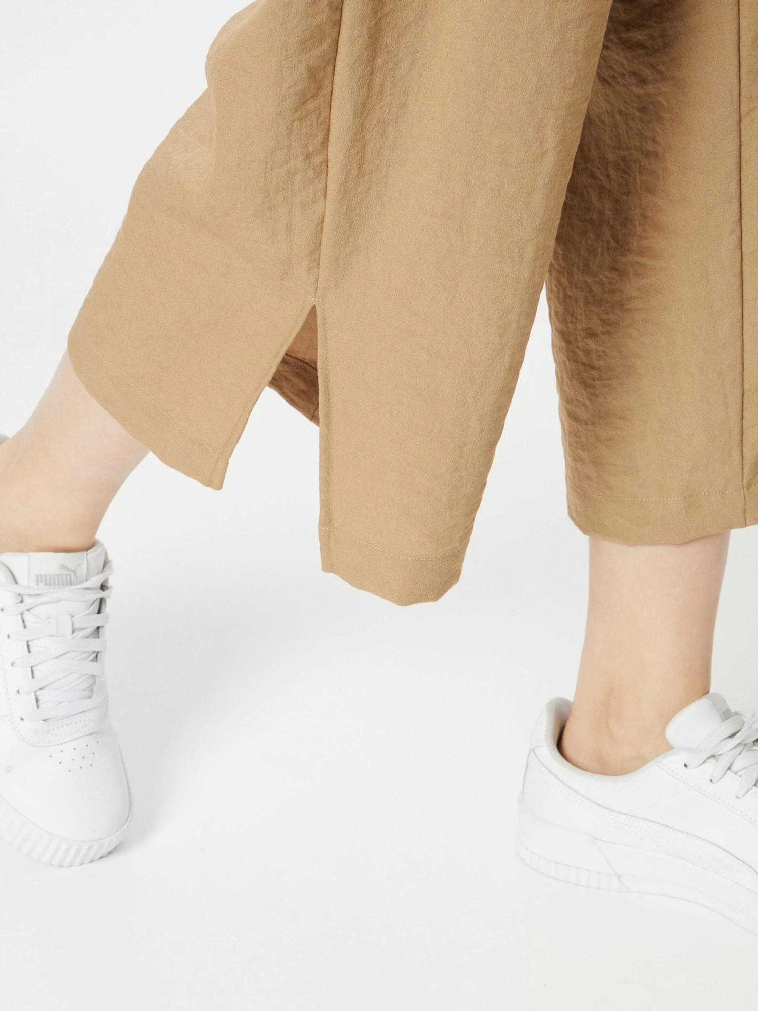 Vila Pantalons Wide Leg Broek LINEA Dames Lichtbeige 2 Vila Pantalons Wide Leg Broek LINEA Dames Lichtbeige - Afbeelding 2