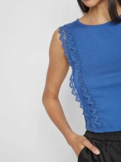 Vila Blouse Tops Blouse Dames Donkerblauw -Vila e3a7bf5bd9e218e8fe92a5cbbc2270b1