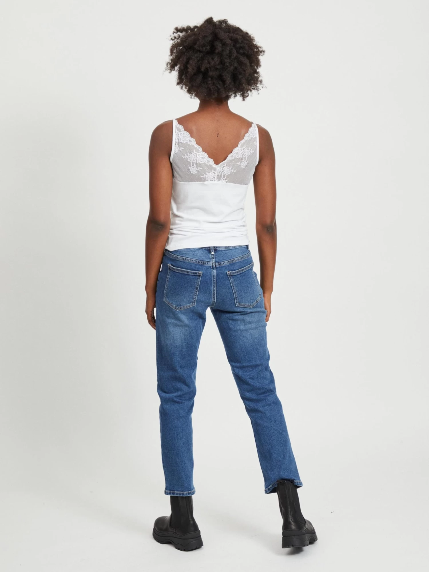 Vila Kanten Tops Top Dames Offwhite 4 Vila Kanten Tops Top Dames Offwhite - Afbeelding 4