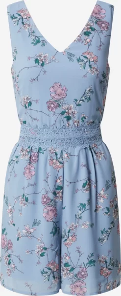 Vila Korte Jumpsuits Jumpsuit Milini Dames Lichtblauw