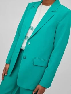 Vila Klassieke Blazers Blazers Kamma Dames Jade Groen -Vila e533e3e79d0d8f639f5975b4ce1cdf03