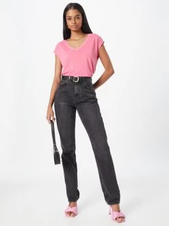 Vila T-shirts Shirt Dames Lichtroze -Vila e552aa9544d43df59ec7d4a9ce461169