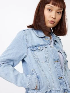 Vila Spijkerjasjes Tussenjas Rosabell Dames Blauw -Vila e5f54128f88a0434cff9e7251232f4ac