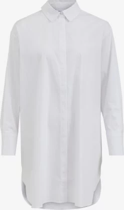 Vila Lange Blouses Blouse Gimas Dames Natuurwit