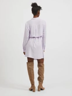 Vila Blousejurken Blousejurk Paya Dames Pastellila -Vila e7265851c814a0371eb2643fb4cf0e98