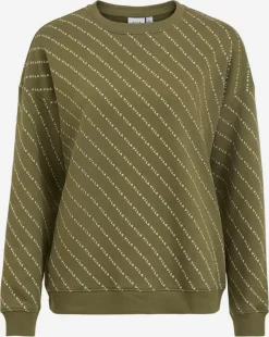 Vila Sweatshirts Sweatshirt Dames Olijfgroen