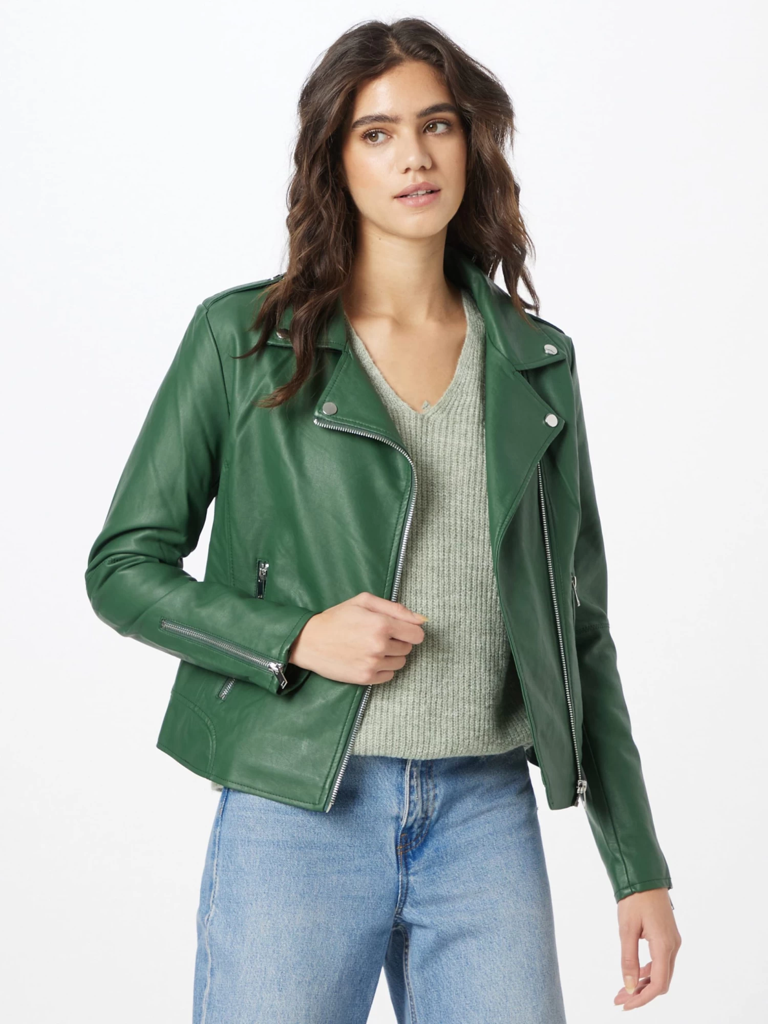 Vila Tussenjassen Tussenjas Cara Dames Donkergroen 2 Vila Tussenjassen Tussenjas Cara Dames Donkergroen - Afbeelding 2