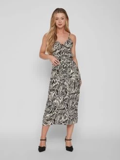 Vila Maxi Rokken Rok Dames Zwart / Wit -Vila e9d8282444019ba26ede06af05181773