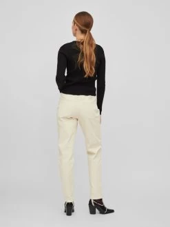 Vila Straight Regular Jeans Dames Crème -Vila e9f019a375ee91fe518c6e7212b294de