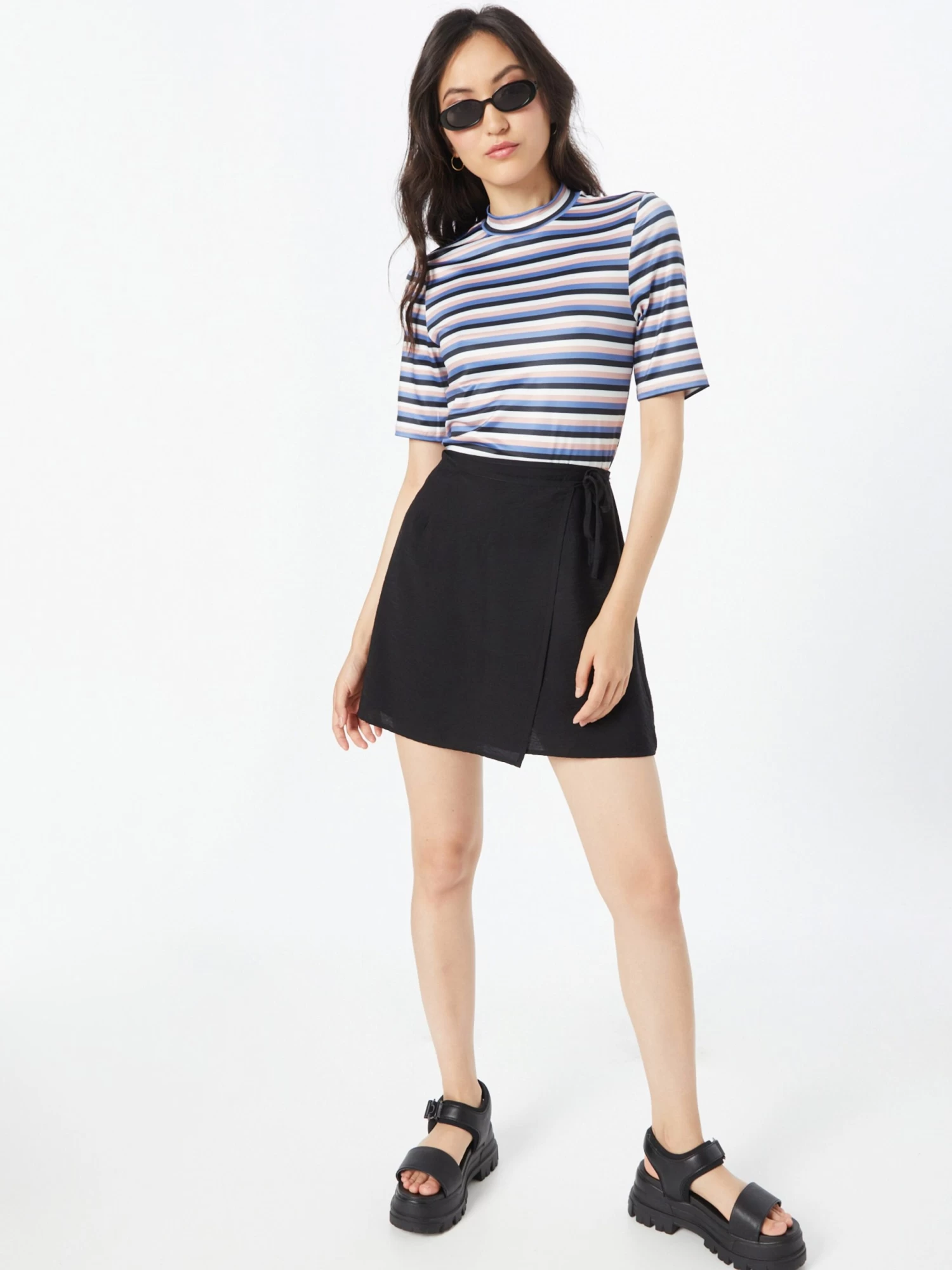 Vila T-shirts Shirt Carla Dames Blauw 4 Vila T-shirts Shirt Carla Dames Blauw - Afbeelding 4