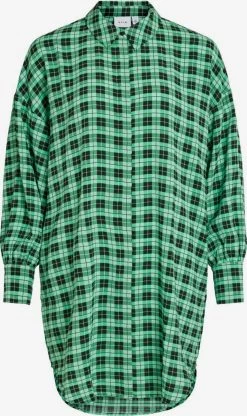 Vila Lange Blouses Blouse Dames Mintgroen / Grasgroen