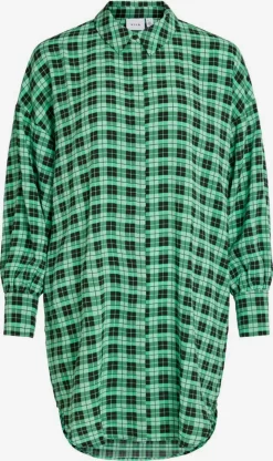 Vila Lange Blouses Blouse Dames Mintgroen / Grasgroen