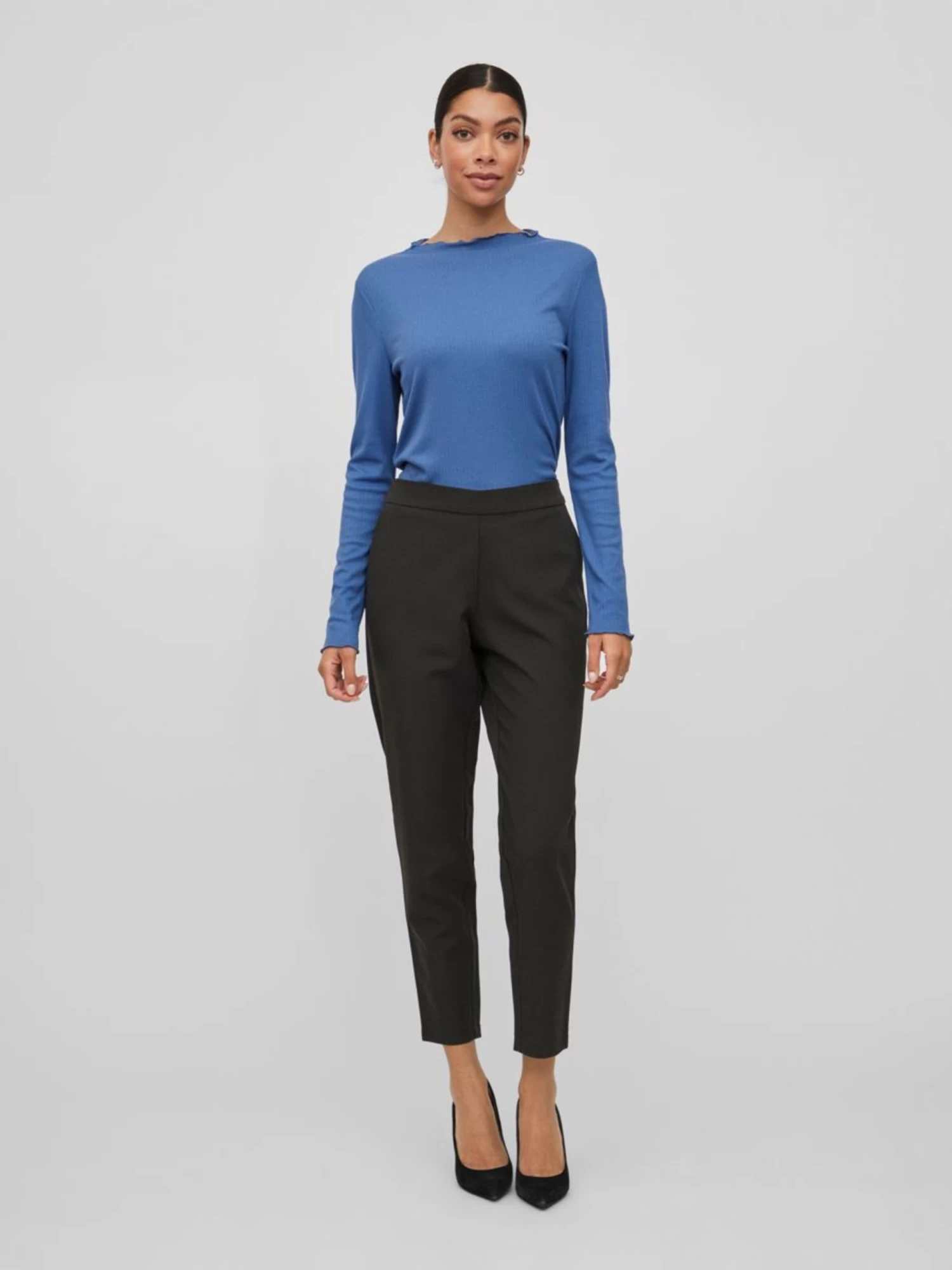 Vila Pantalons Regular Broek Carrier Dames Zwart 5 Vila Pantalons Regular Broek Carrier Dames Zwart - Afbeelding 5