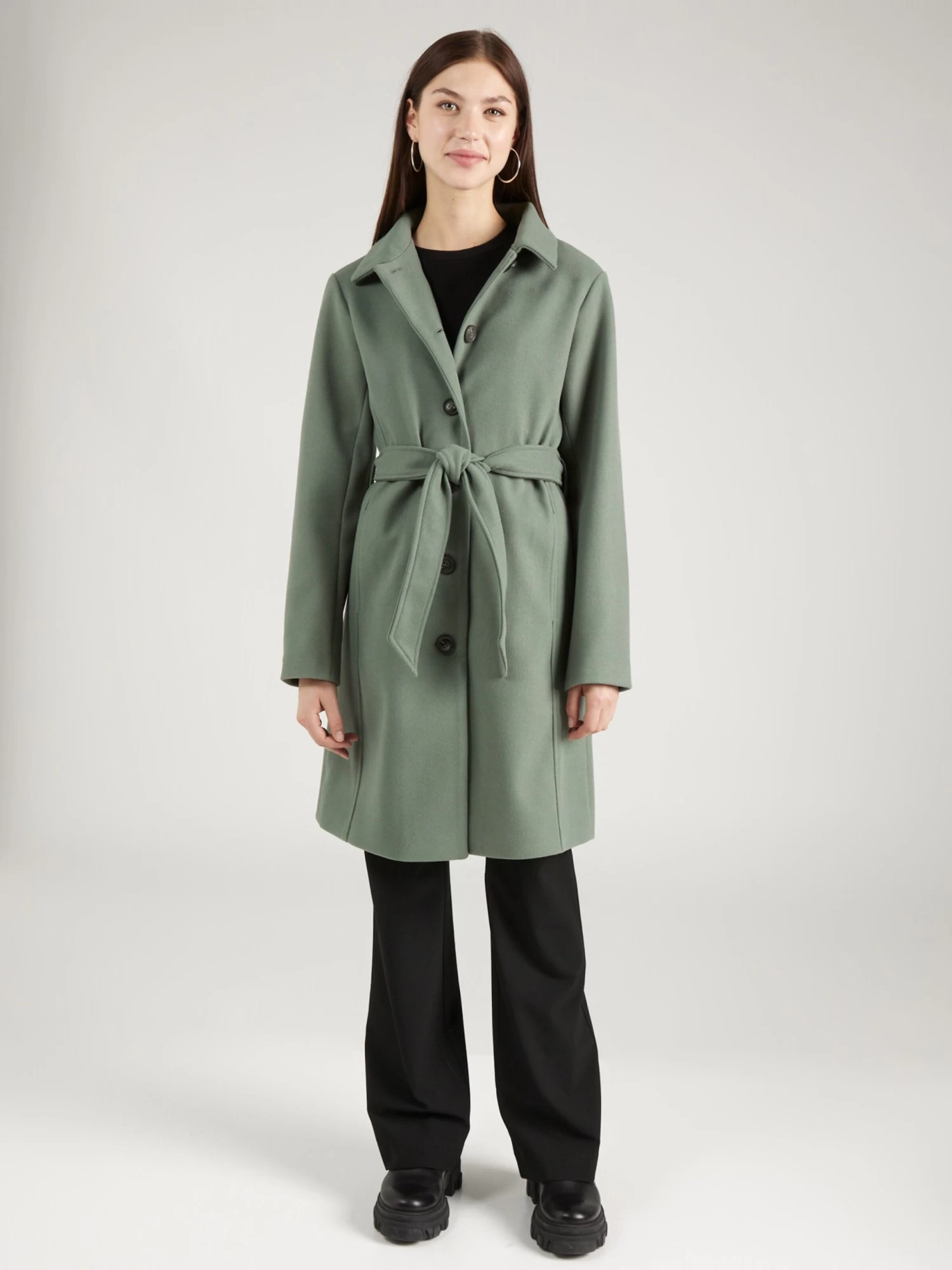 Vila Tussenmantels Tussenmantel Dames Donkergroen 3 Vila Tussenmantels Tussenmantel Dames Donkergroen - Afbeelding 3