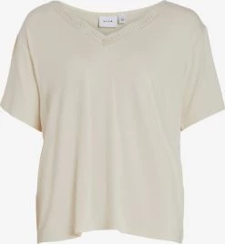 Vila T-shirts Shirt Sassi Dames Beige