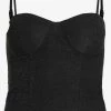 Vila Crop Tops Top Dana Dames Zwart
