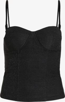 Vila Crop Tops Top Dana Dames Zwart