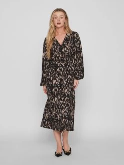 Vila Maxi Jurken Jurk Dames Bruin / Zwart 10 Vila Maxi Jurken Jurk Dames Bruin / Zwart -Vila eb6a24a0afc9ce9c441973d28990d1ae