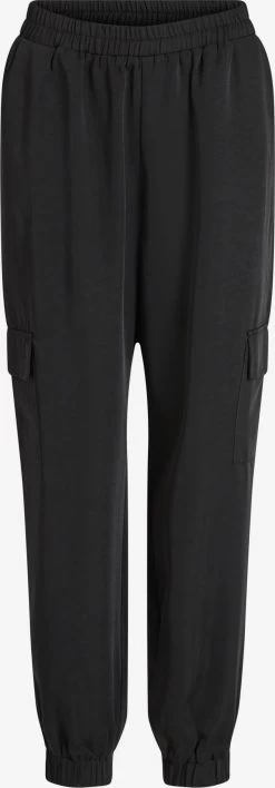 Vila Sweatpants Tapered Cargobroek PETRA Dames Zwart