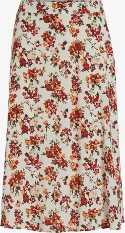 Vila Midi Rokken Rok LISE Dames Ivoor