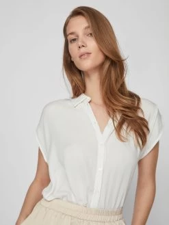 Vila Blouse Tops Blouse Dames Wit 12 Vila Blouse Tops Blouse Dames Wit -Vila eb95f519aa7e43eb821703acc46fd848