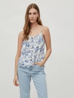 Vila Spaghetti Tops Top Camelina Dames Wit 8 Vila Spaghetti Tops Top Camelina Dames Wit -Vila ebc1009e801cd73fa8273a3bb2db9088