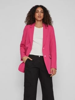 Klassieke Blazers Blazers Dames Pink -Vila ebe6a91d450b09e2024f3835c1b2eead