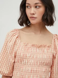 Vila Blouses Met Korte Mouw Blouse Bea Dames Oudroze -Vila ec76d5669b65cb2bd56d094f4524dab8