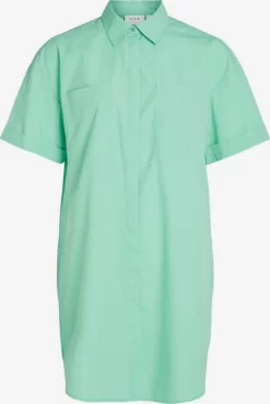 Vila Lange Blouses Blouse Dames Groen
