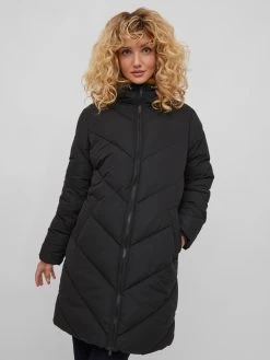 Vila Wintermantels Wintermantel Rust Dames Zwart -Vila ed7a61b3404dd39a9a92582202ef3b46