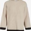 Vila Fijngebreide Truien Trui CHING Dames Beige
