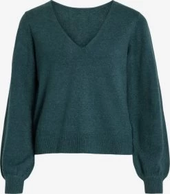 Vila Fijngebreide Truien Trui RIL Dames Groen