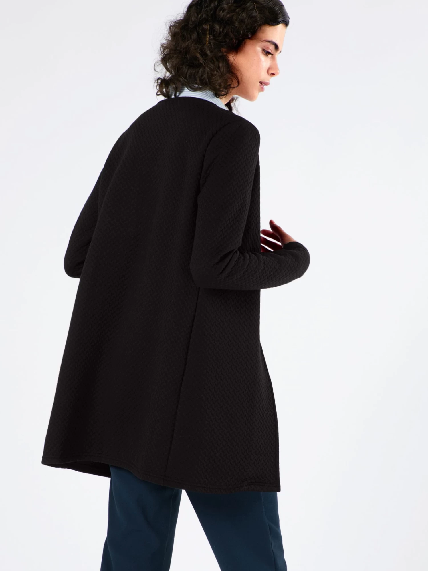 Vila Vesten Gebreid Vest Dames Zwart 3 Vila Vesten Gebreid Vest Dames Zwart - Afbeelding 3