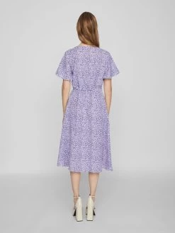 Vila Midi Jurken Jurk Dames Lila / Lichtlila -Vila ef3c95cc225e655bf0e55e3630c1c839