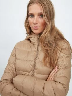 Vila Winterjassen Winterjas Manya Dames Beige -Vila efc6c09448187fa4f30ad0b883af56f0