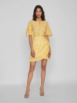 Vila Blouses Met Korte Mouw Blouse Limia Eva Dames Donkergeel -Vila eff4b0ddf06ea0a404d820b225e0c0c9 scaled