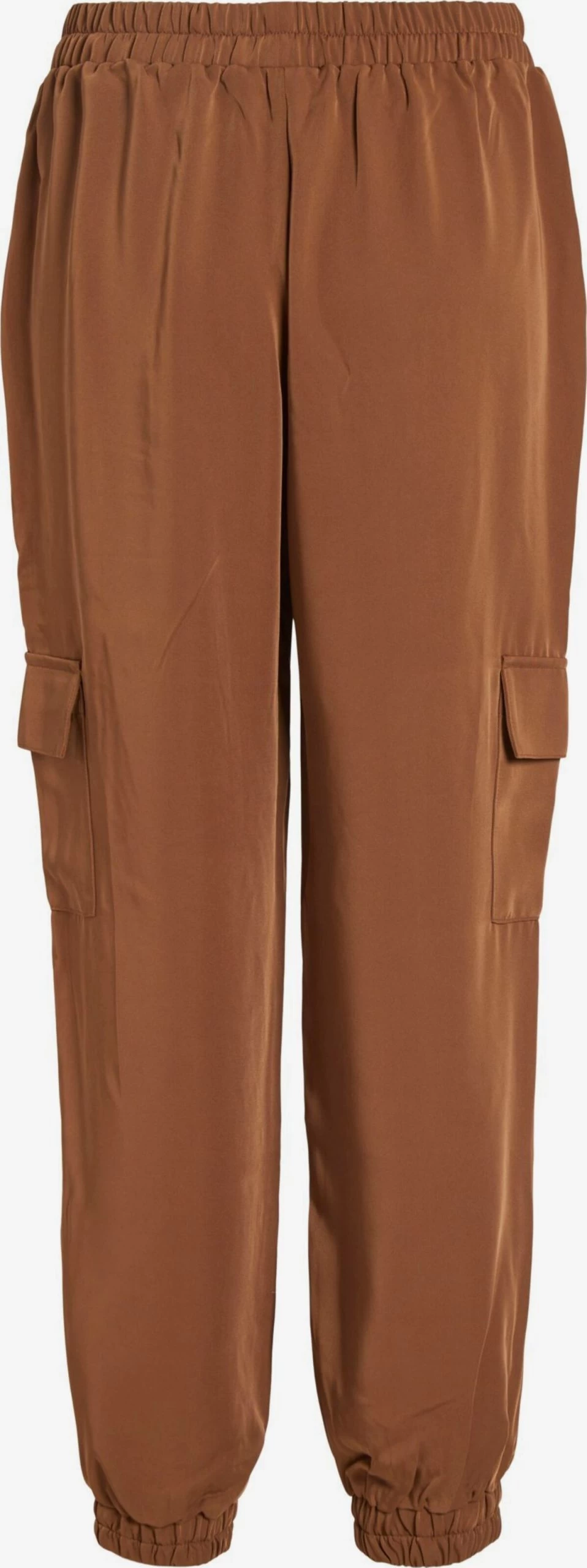 Vila Cargobroeken Tapered Cargobroek Dames Karamel 2 Vila Cargobroeken Tapered Cargobroek Dames Karamel - Afbeelding 2