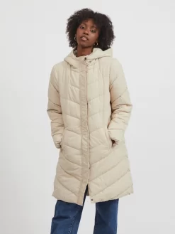 Vila Wintermantels Wintermantel Philipa Dames Crème -Vila f1653fb2bc88095540fcdaec5f4f154c scaled
