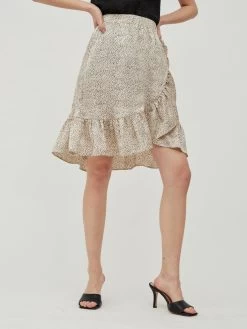 Vila Mini Rokken Rok Almeria Dames Taupe -Vila f17d156772200e2c9dddbce042145e16