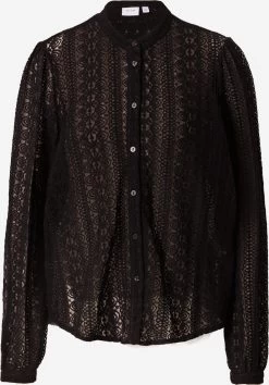 Vila Overhemden Blouse Chikka Dames Zwart