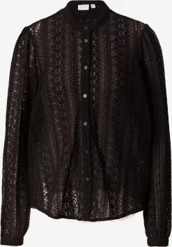 Vila Overhemden Blouse Chikka Dames Zwart