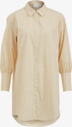 Vila Lange Blouses Blouse Gitzy Dames Sand / Natuurwit