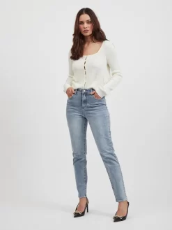 Vila Vesten Gebreid Vest Popsa Dames Wolwit -Vila f3680058cd0f0696b19a642bf2b3ba55 scaled