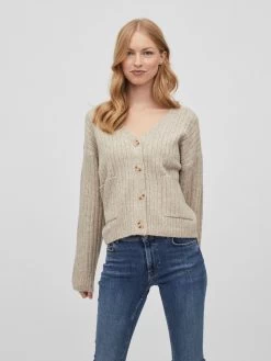 Vila Vesten Gebreid Vest Irina Dames Chamois 9 Vila Vesten Gebreid Vest Irina Dames Chamois -Vila f39e3d385d7e51f2ae63914c891763e1